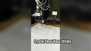 Círculo cortado con láser de vidrio ultraclaro de 2 mm