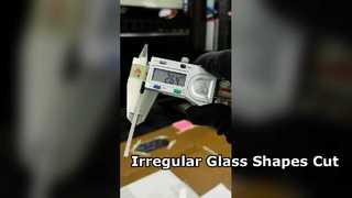 Corte por láser de cristal de zafiro de 3 mm para formas irregulares