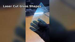 Corte de vidrio verde 4mm F forma irregular