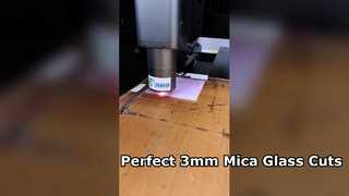 Cuadrado de corte por láser de vidrio de mica de colores de 3 mm