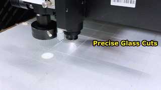 Circular de corte de vidrio blanco de película esmerilada de una cara de 1 mm