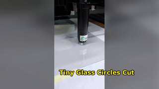Corte por lotes de círculos pequeños de 1 mm de vidrio ultraclaro